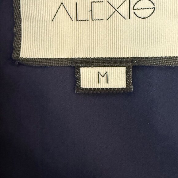 Alexis Konner one-shoulder striped mini dress in a blue and white linen blend, M - Picture 4 of 14